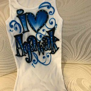PENELOPE WILDBERRY CAMP AGAWAK AIRBRUSHED TANK